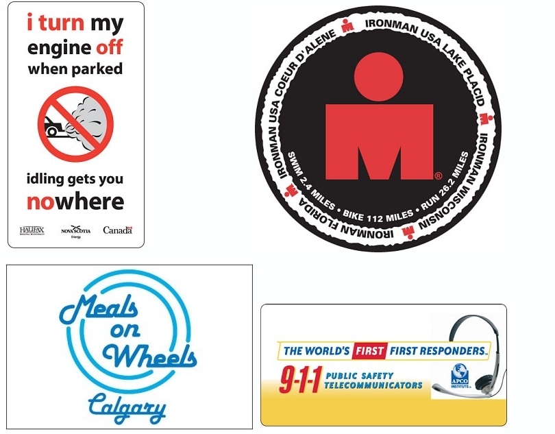 CLV White Static Cling Vinyl Decals Static Cling Stickers